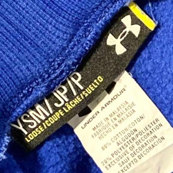 UNDER ARMOUR | storm | sweatpants |  blue | girls small - Picture 4 of 5